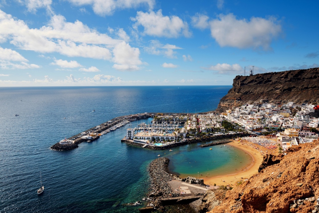 'Puerto de Mogan in Gran Canaria, Spain, Europe' - Îles Canaries